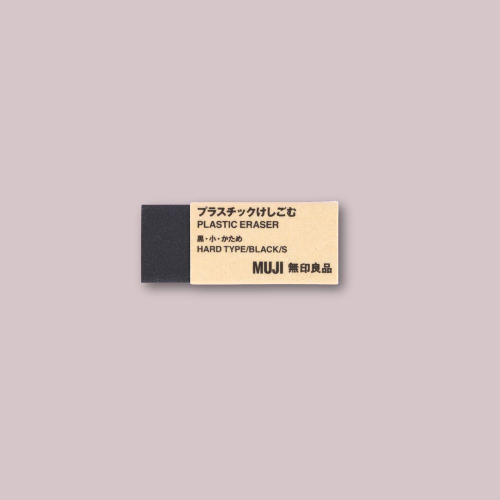 Muji Eraser Small Black